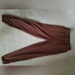 Brown cuffed sweatpants